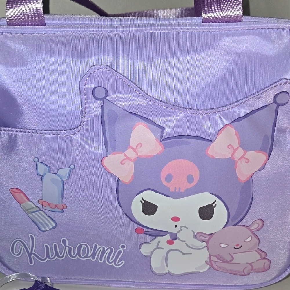 Kuromi Purple Cosmetic Bag Set - Picture 2 of 9